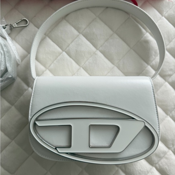 Diesel White Crossbody Bag with Silver Accents - Picture 3 of 11